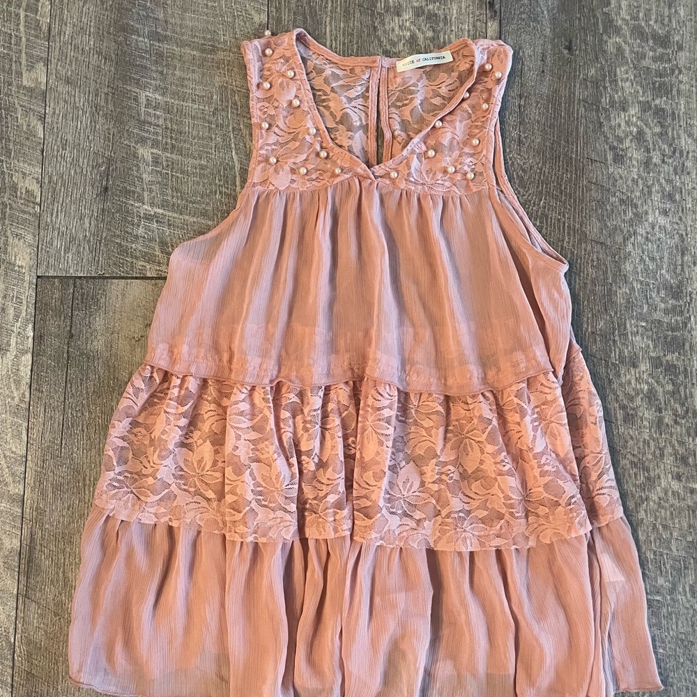 Women’s Pink Boutique Tank Top Size Small